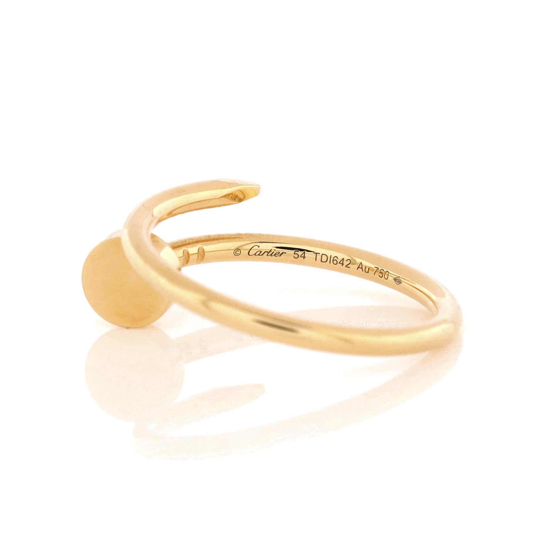 Women's Cartier Juste un Clou Ring 18K Yellow Gold Small