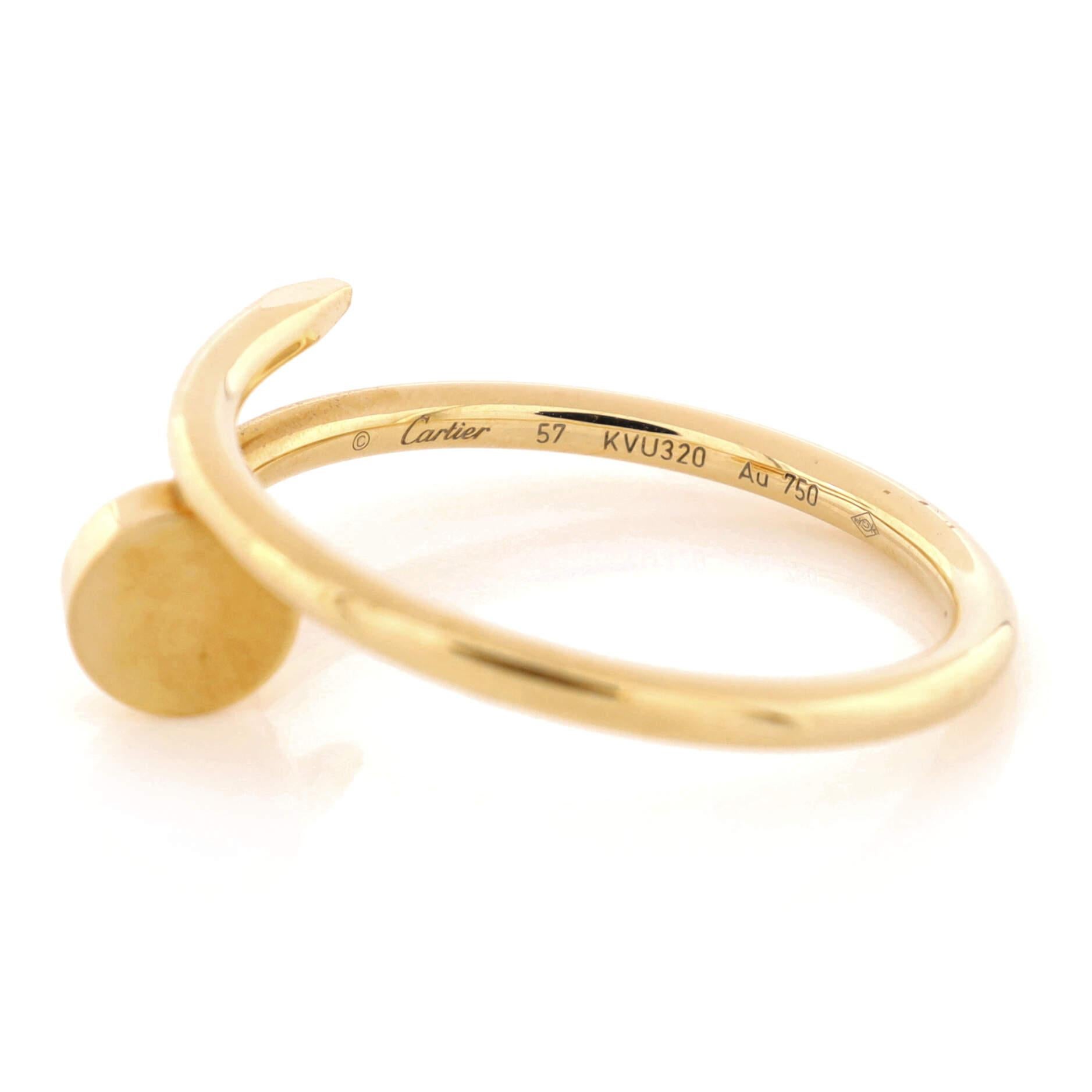 Women's or Men's Cartier Juste un Clou Ring 18K Yellow Gold Small
