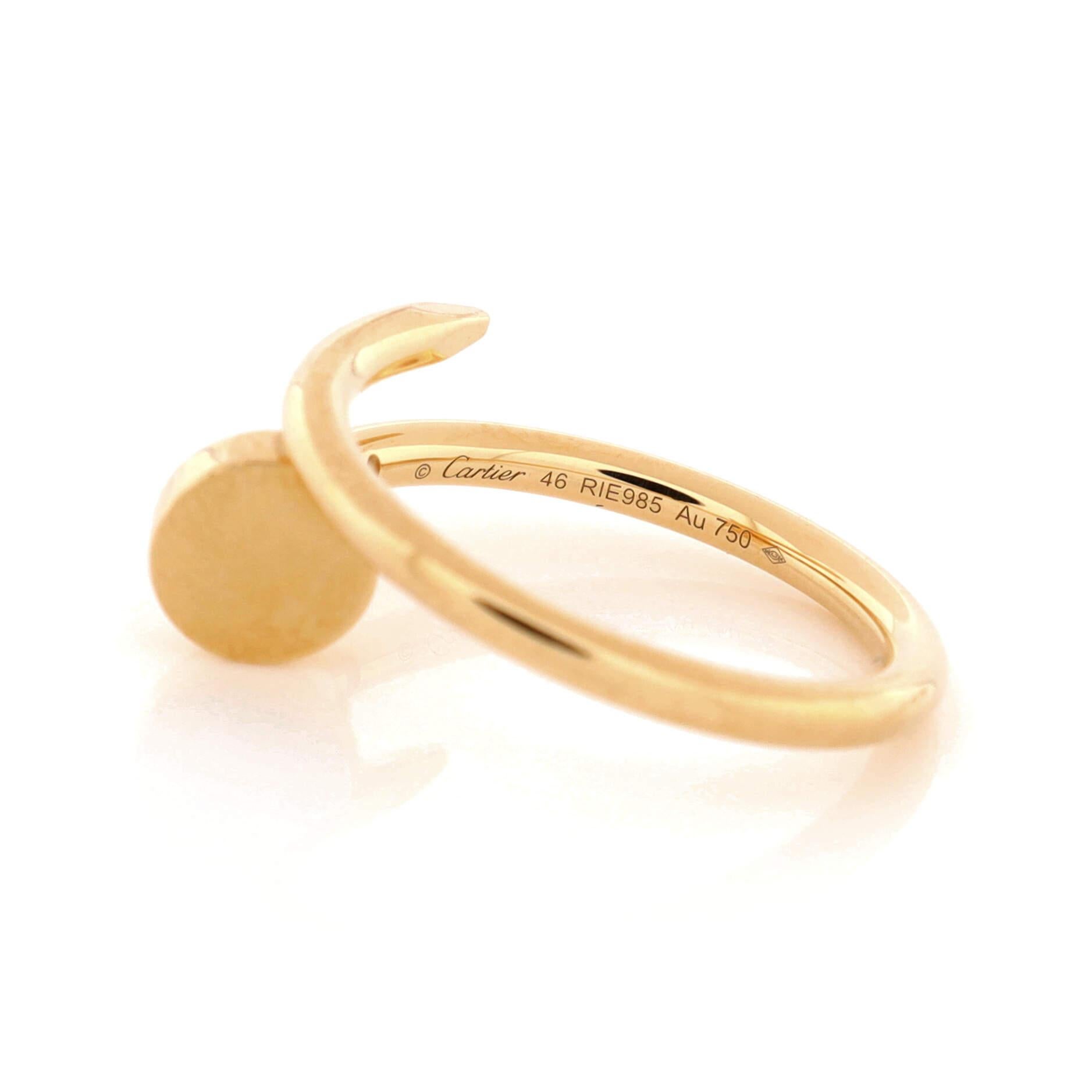 Women's Cartier Juste Un Clou Ring 18k Yellow Gold Small