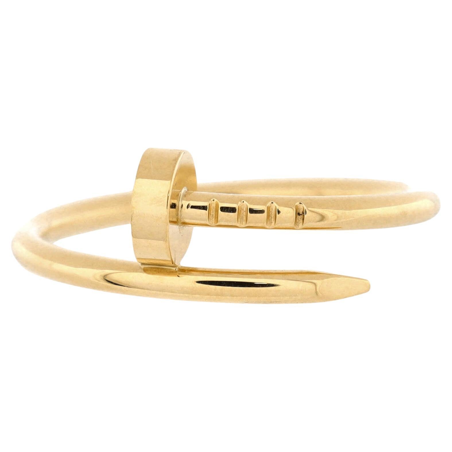 Cartier Juste Un Clou Ring 18K Yellow Gold Small For Sale At 1stDibs Cartier Juste Un Clou Ring 18K Yellow Gold Small For Sale At 1stDibs
