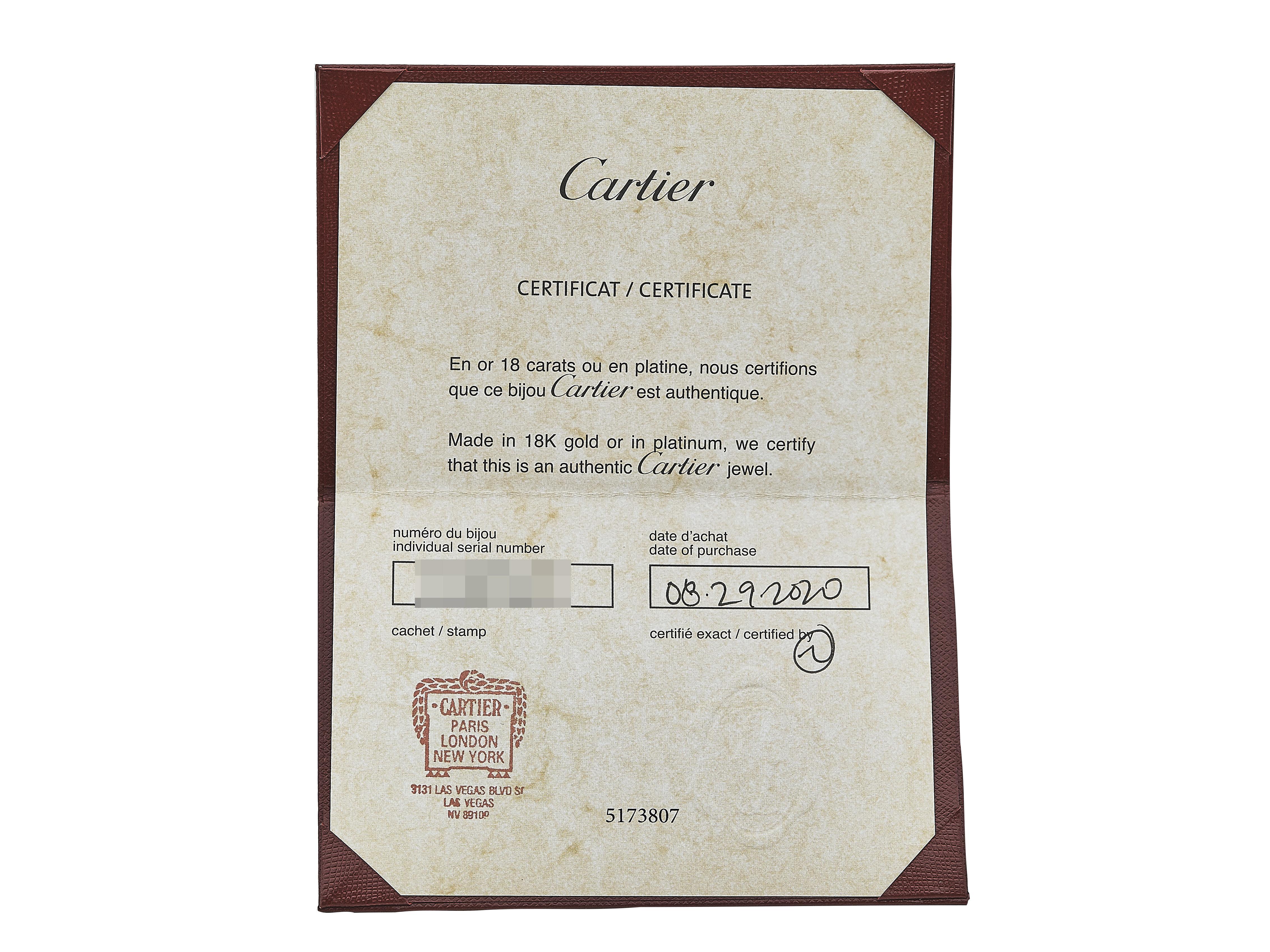 Cartier Juste un Clou Ring Klassisches Modell 18K Rose Gold Diamanten Größe 54 im Zustand „Gut“ im Angebot in New York, NY