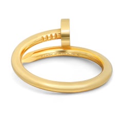 Cartier Juste Un Clou Ring Classic Model 18K Yellow Gold Size 62 US 10
