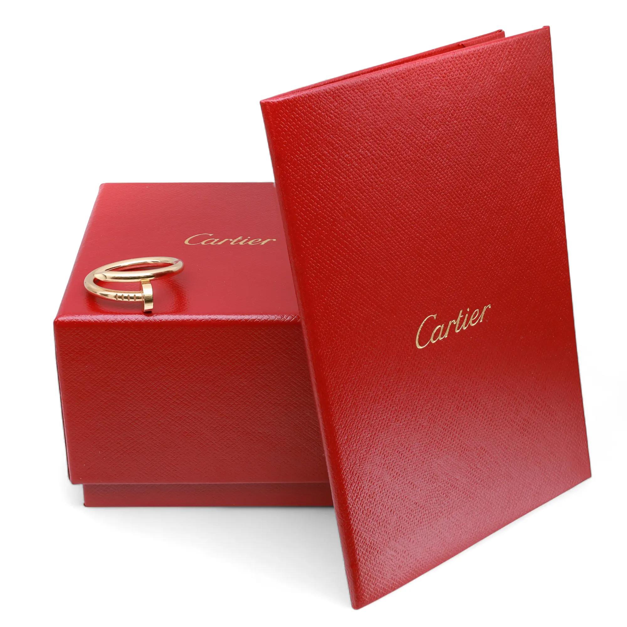 Cartier Juste Un Clou Ring Classic Model 18K Yellow Gold Size 62 US 10 für Damen oder Herren im Angebot