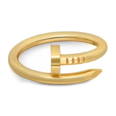 Cartier Juste Un Clou Ring Classic Model 18K Yellow Gold Size 62 US 10
