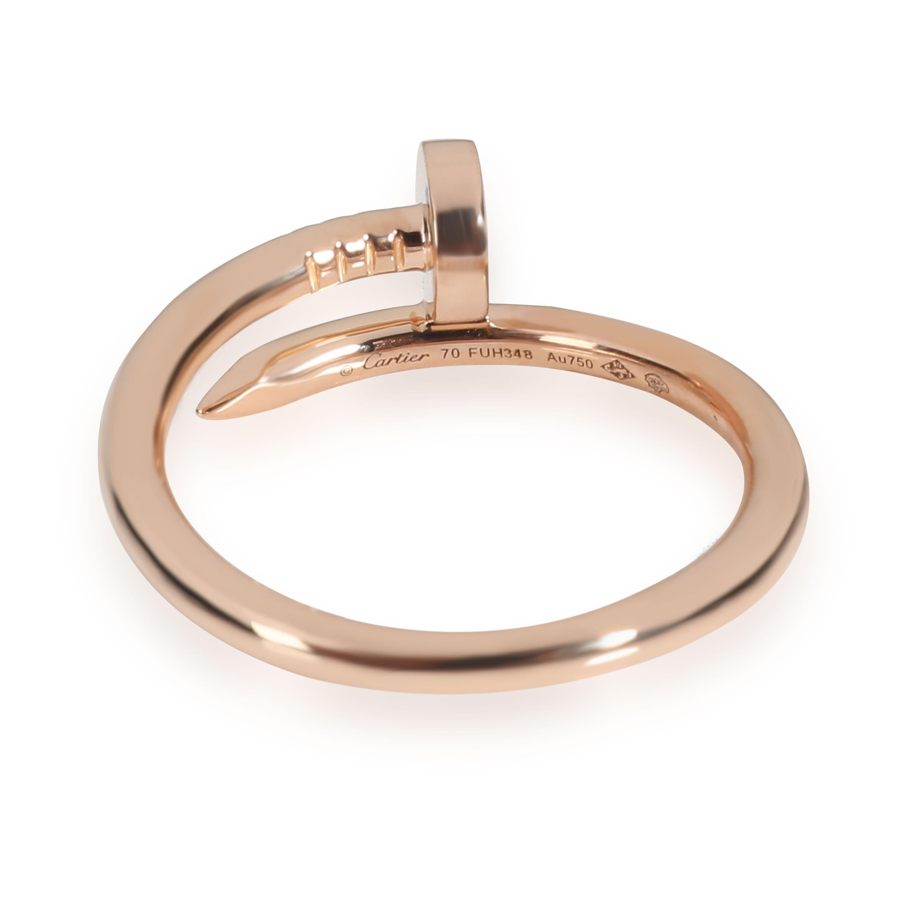 Retails for 2,360 USD. In excellent condition and recently polished. Ring size is 13. Cartier size 70. Comes with Pouch.
