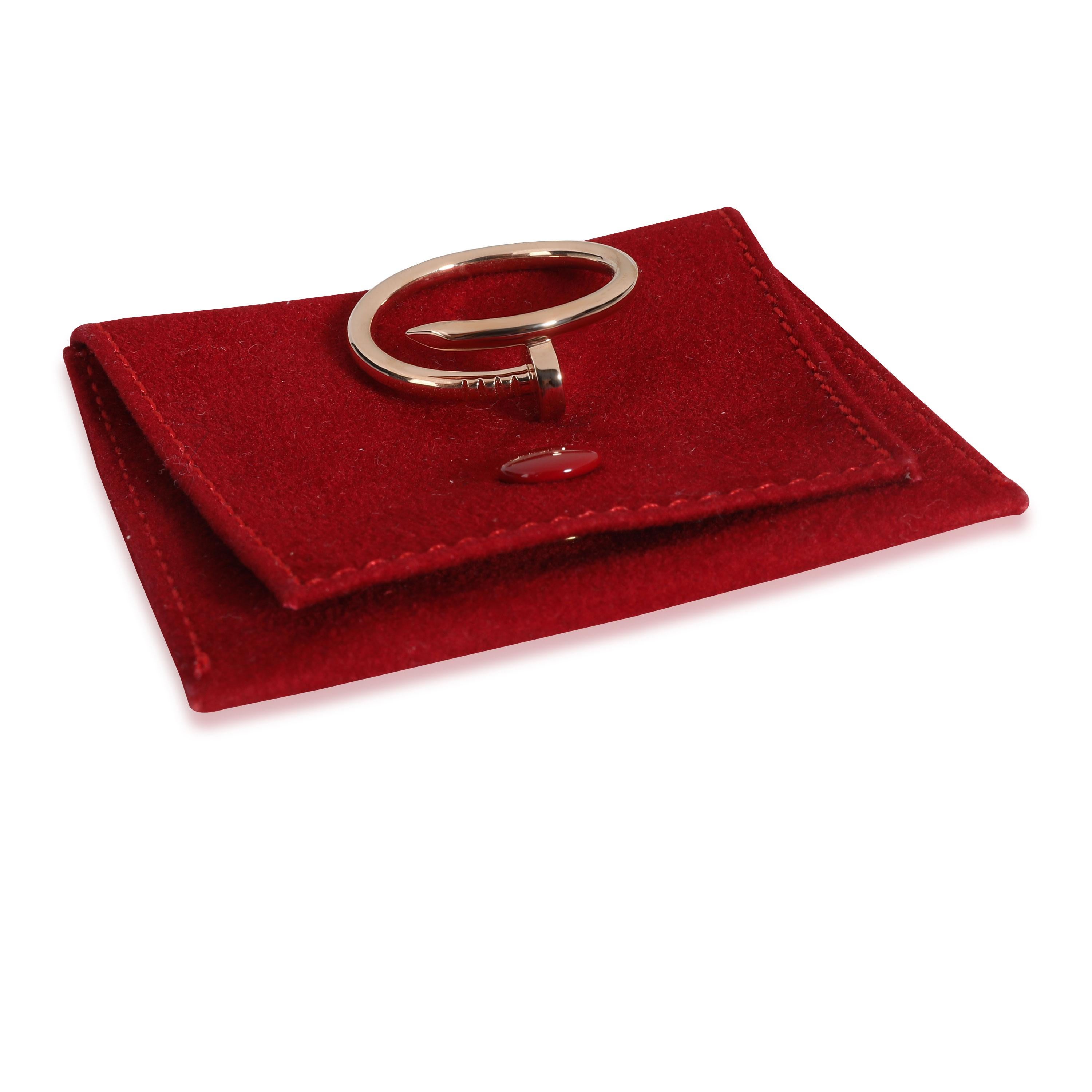Cartier Juste un Clou Ring in 18k Pink Gold In Excellent Condition In New York, NY
