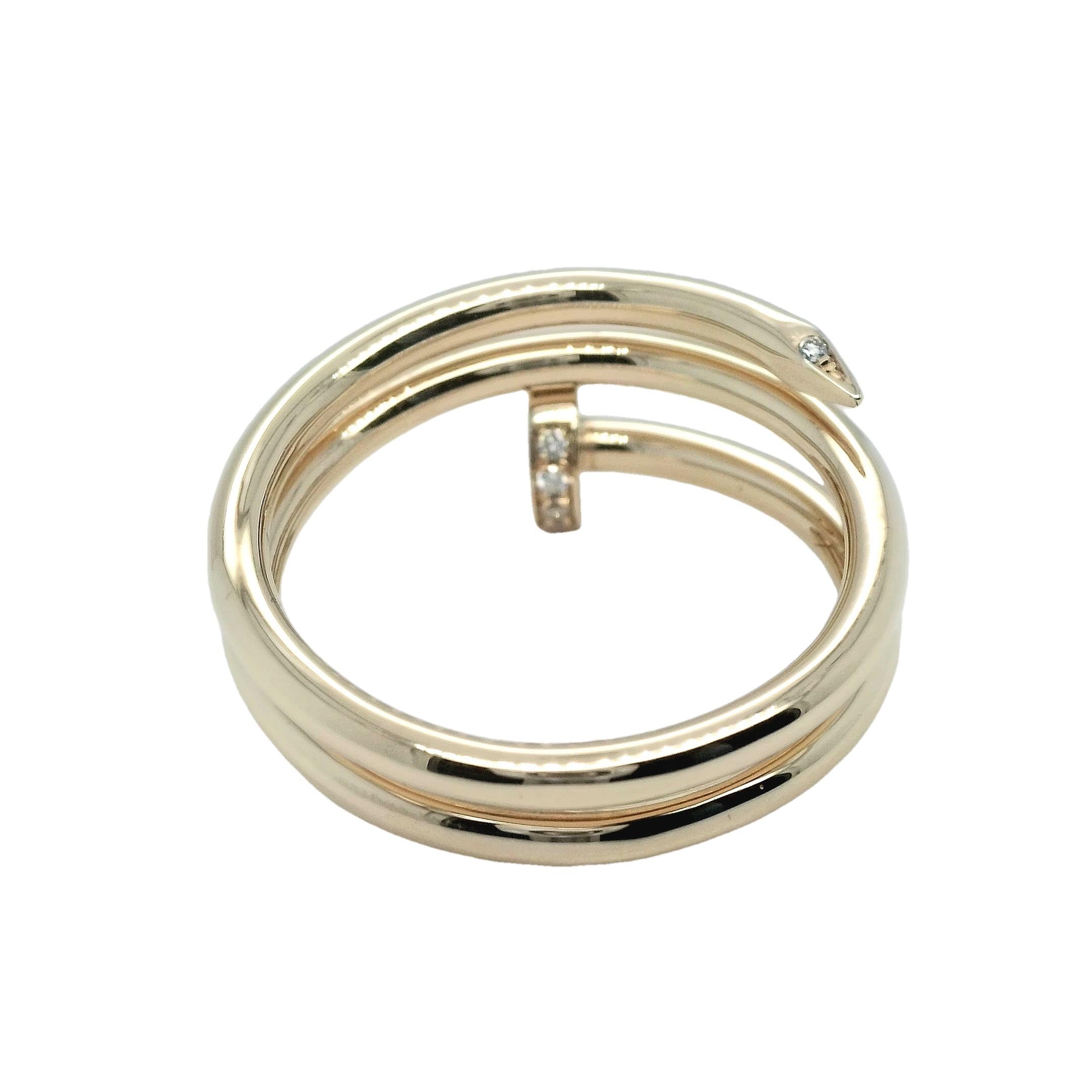Contemporary Cartier Juste Un Clou ring model number B4211854 For Sale