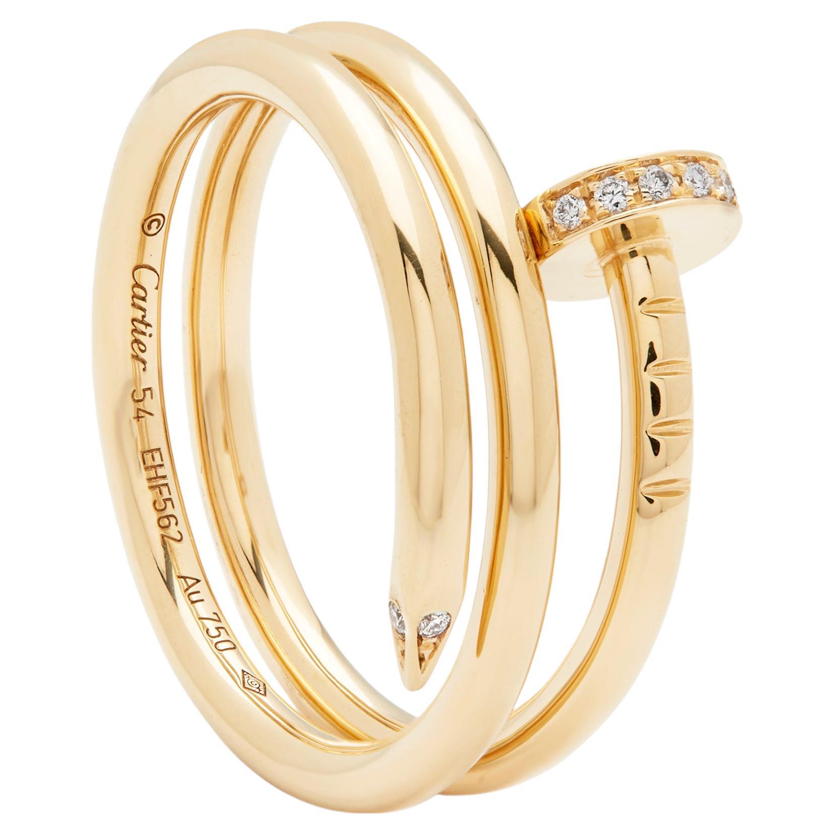 Cartier Juste Un Clou ring model number B4211854 For Sale