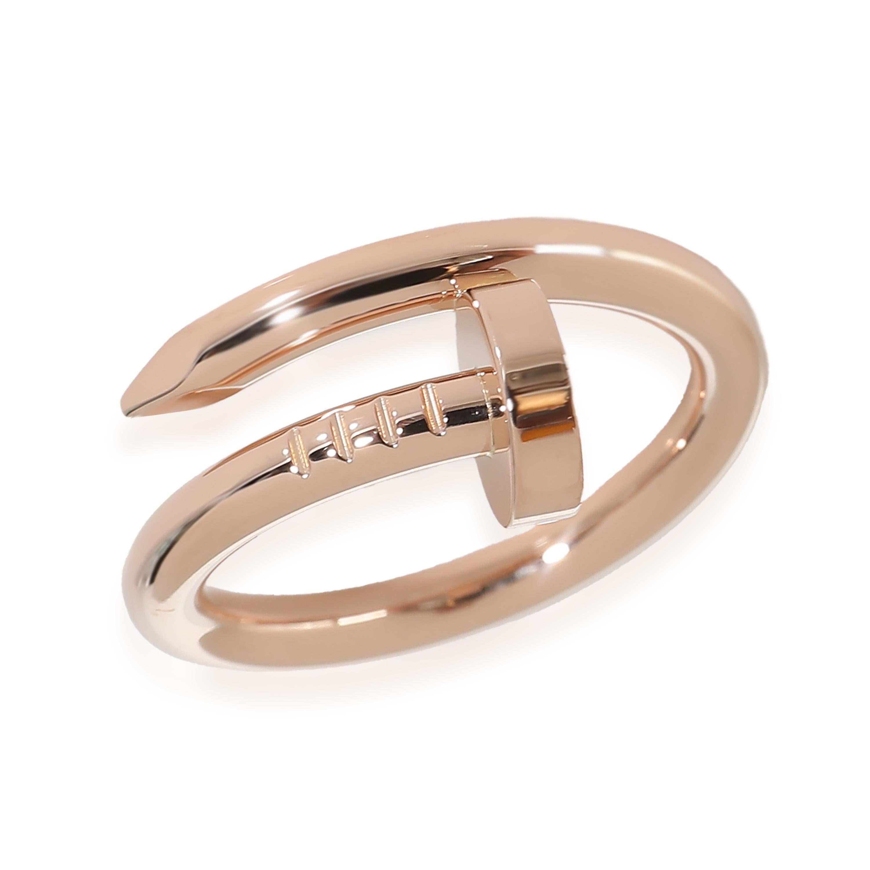 Cartier Juste Un Clou Ring (Roségold) im Zustand „Hervorragend“ in New York, NY
