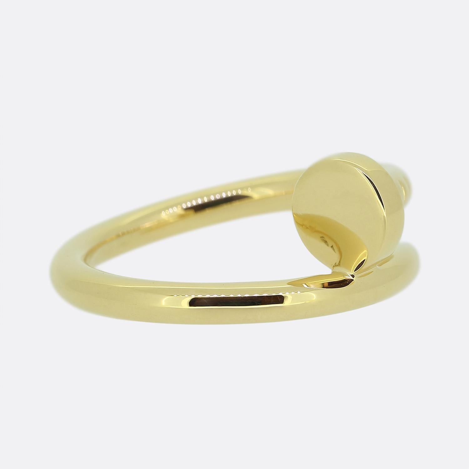 Cartier Juste Un Clou Ring Size P 1/2 (57) In Excellent Condition For Sale In London, GB