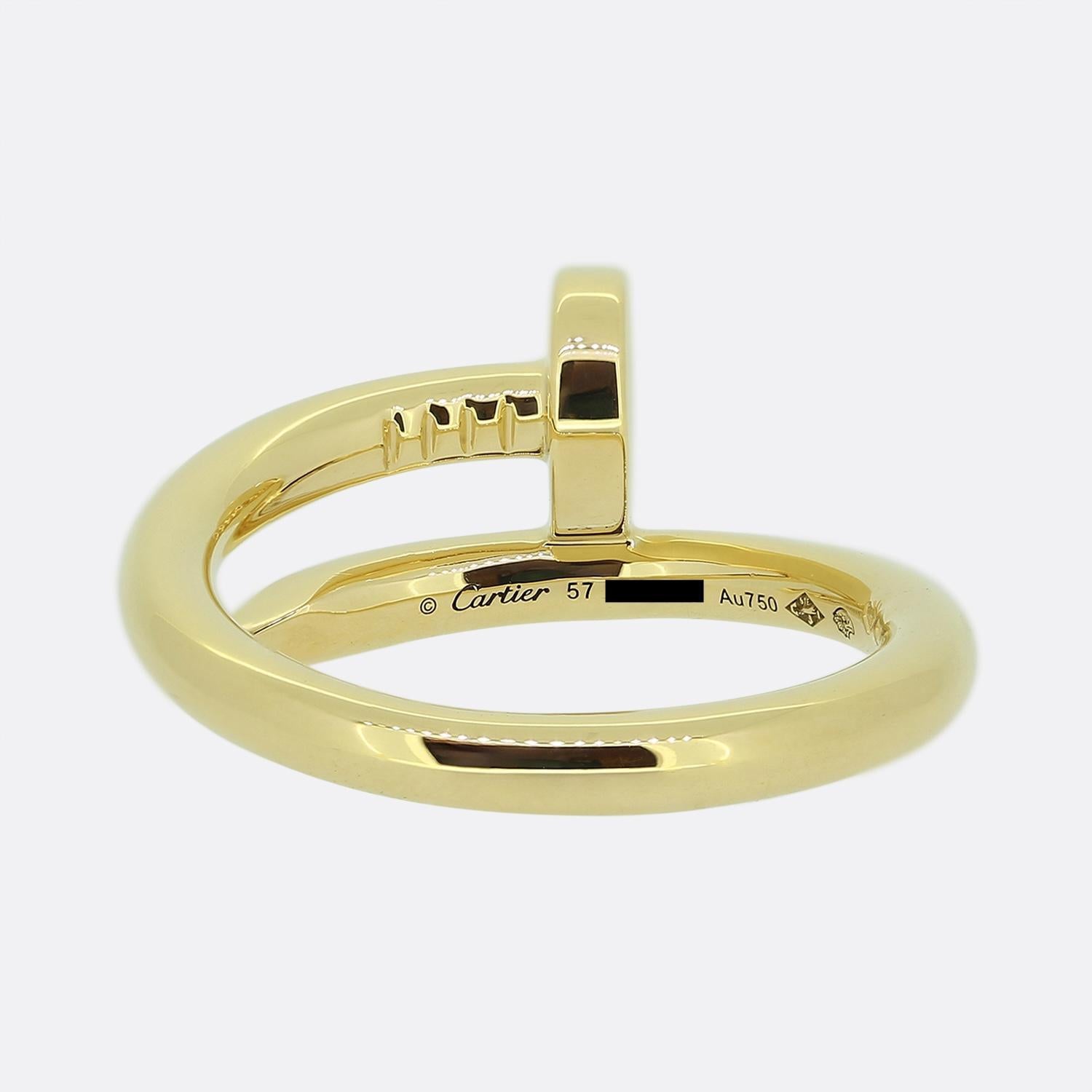 Cartier Juste Un Clou Ring Size P 1/2 (57) In Excellent Condition For Sale In London, GB