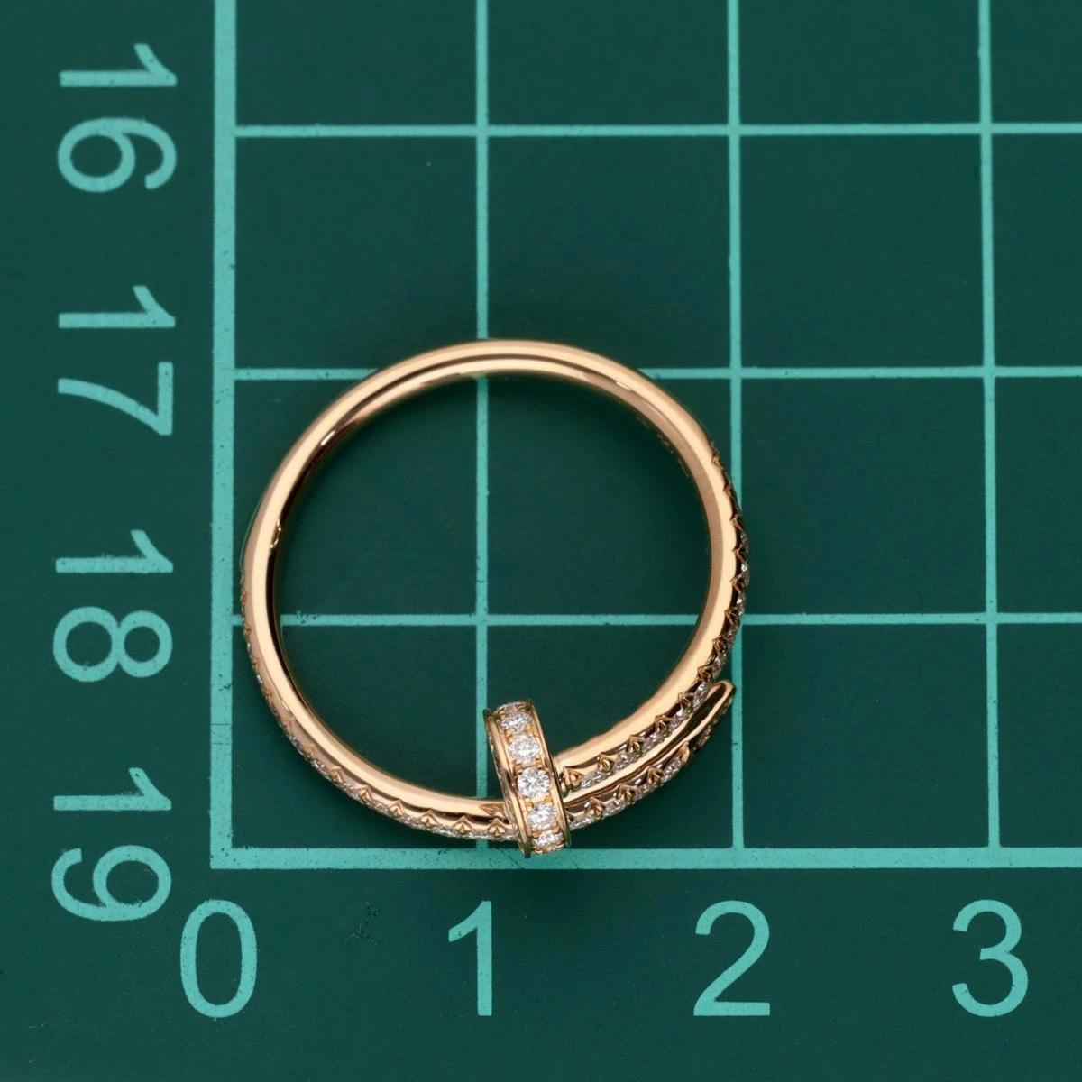 Cartier Juste un Clou Ring SM Diamonds 0.40ct 18K Pink Gold US 5 1/2 in vendita 2