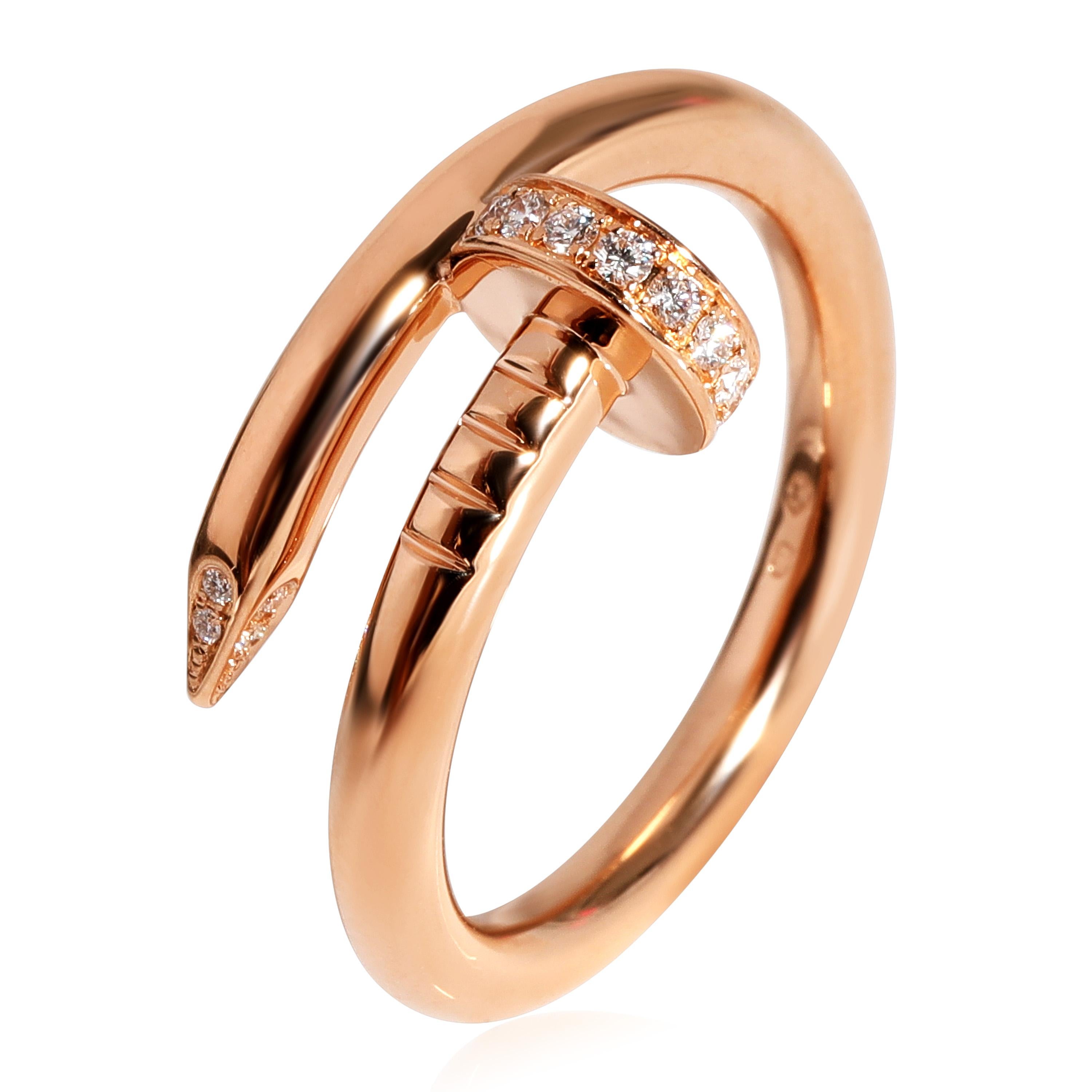 Cartier Juste Un Clou Ring aus 18 Karat Roségold mit Diamanten 0,13 Karat 1