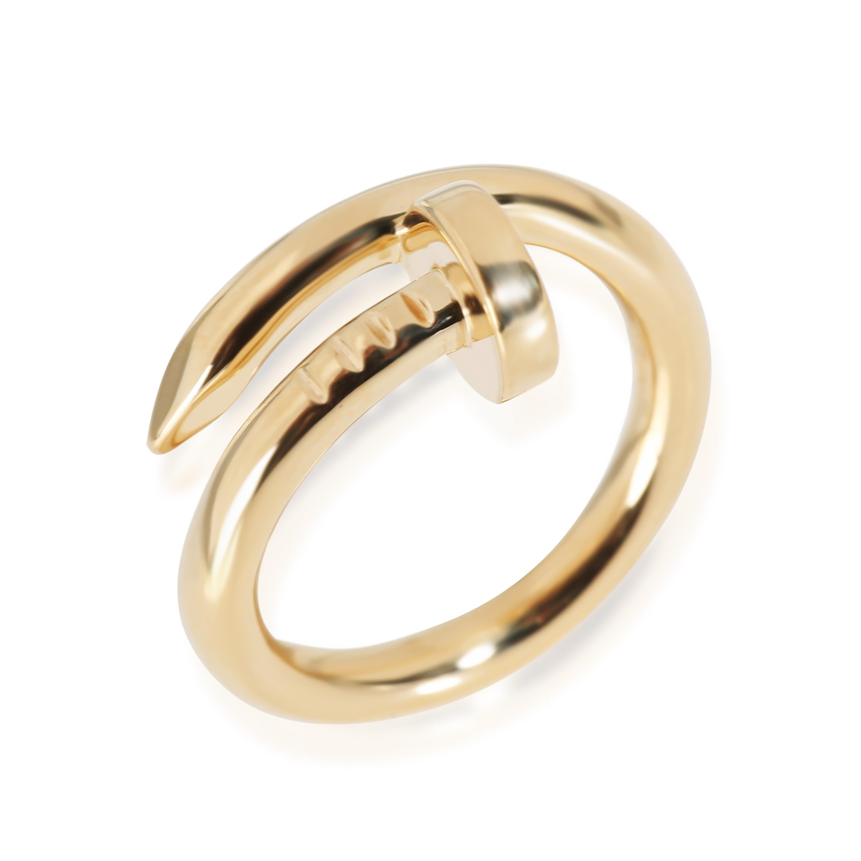 Cartier Juste Un Clou Ring (Yellow Gold) In Excellent Condition For Sale In New York, NY