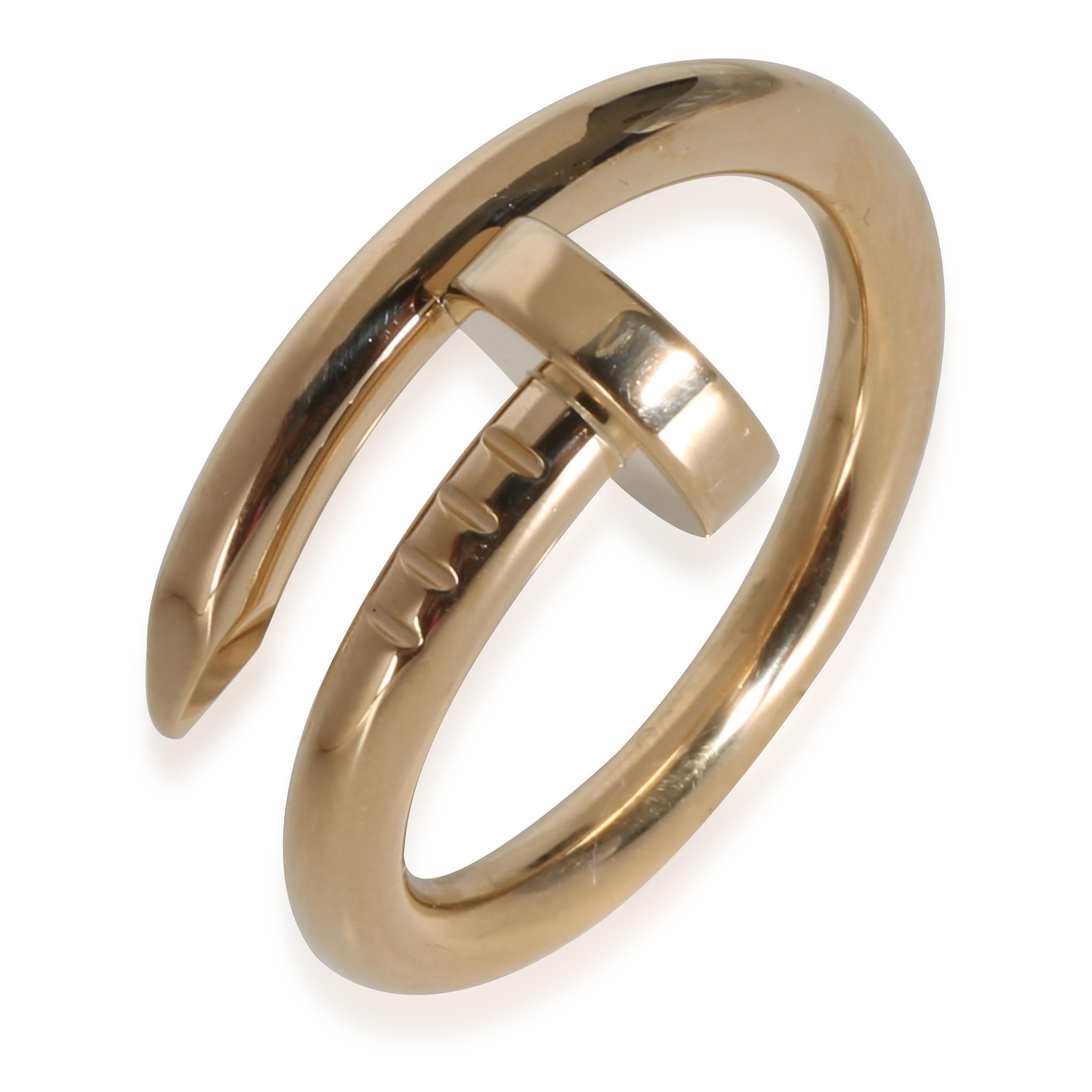 Cartier Juste Un Clou Ring (Yellow Gold) In Excellent Condition For Sale In New York, NY