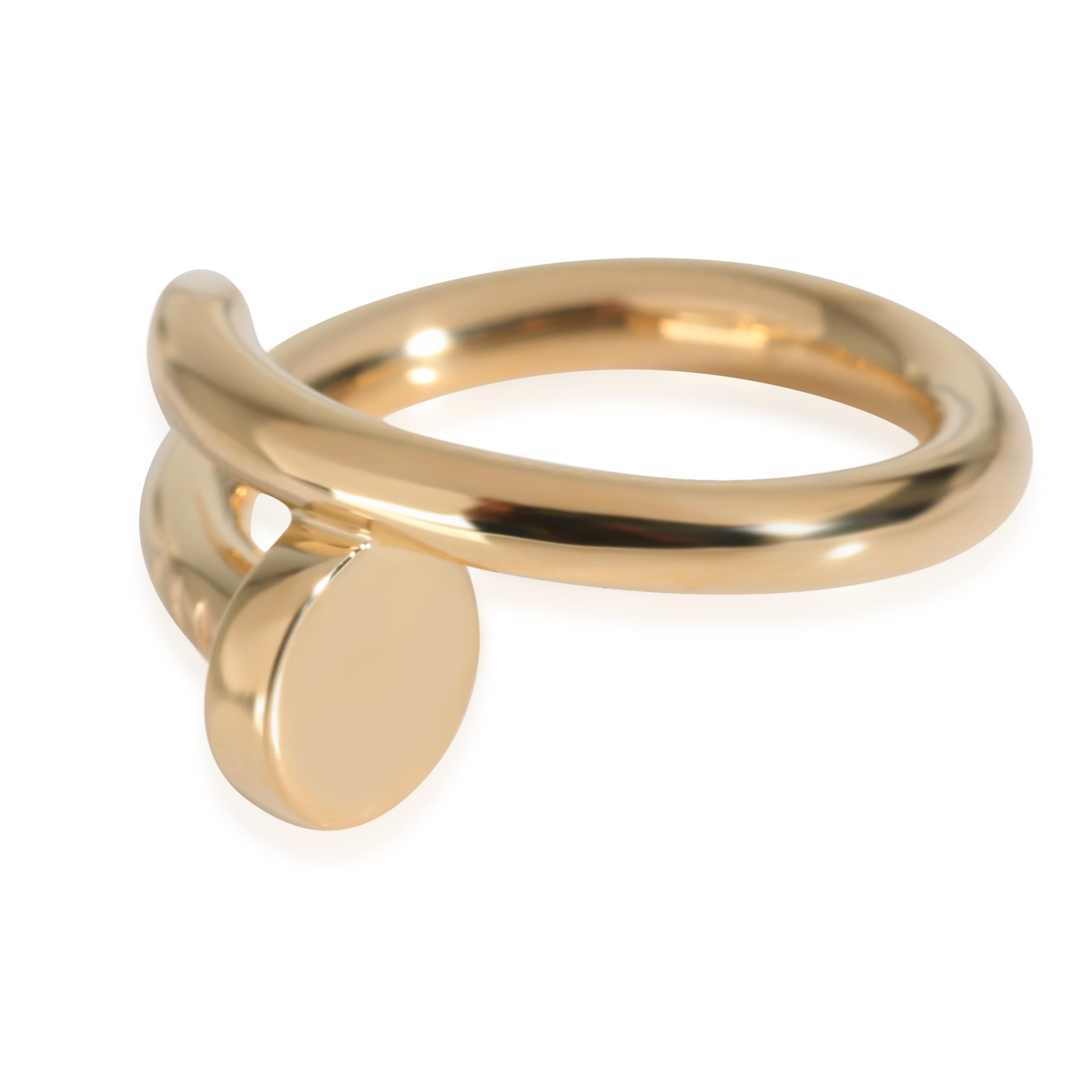 Women's or Men's Cartier Juste Un Clou Ring (Yellow Gold) For Sale