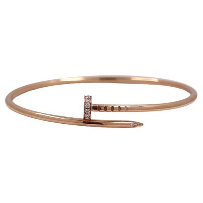 Cartier Juste Un Clou Rose Gold and Diamond Bracelet, Small Model at ...