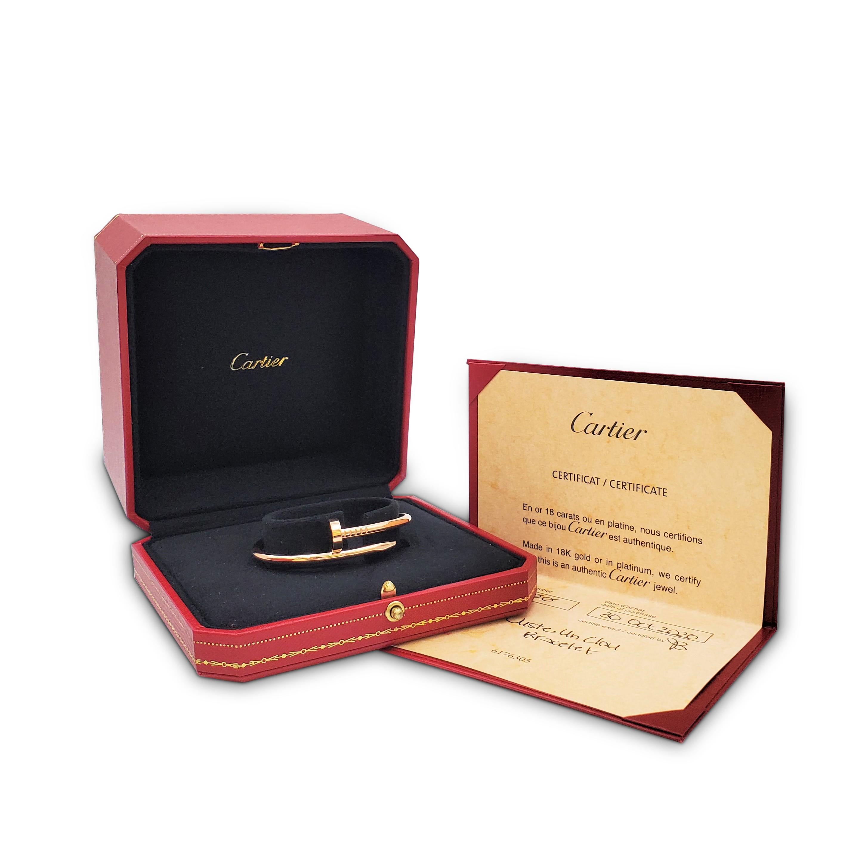 Cartier 'Juste un Clou' Rose Gold Bracelet 3