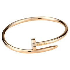 Used Cartier Juste Un Clou Rose Gold Bracelet Size 18