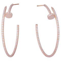 Cartier Juste Un Clou Rose Gold Diamond Earrings