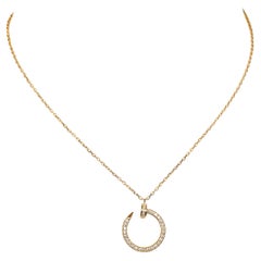 Cartier Juste un Clou Rose Gold Diamond Pendant Necklace