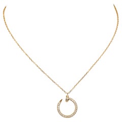 Cartier Juste un Clou Rose Gold Diamond Pendant Necklace