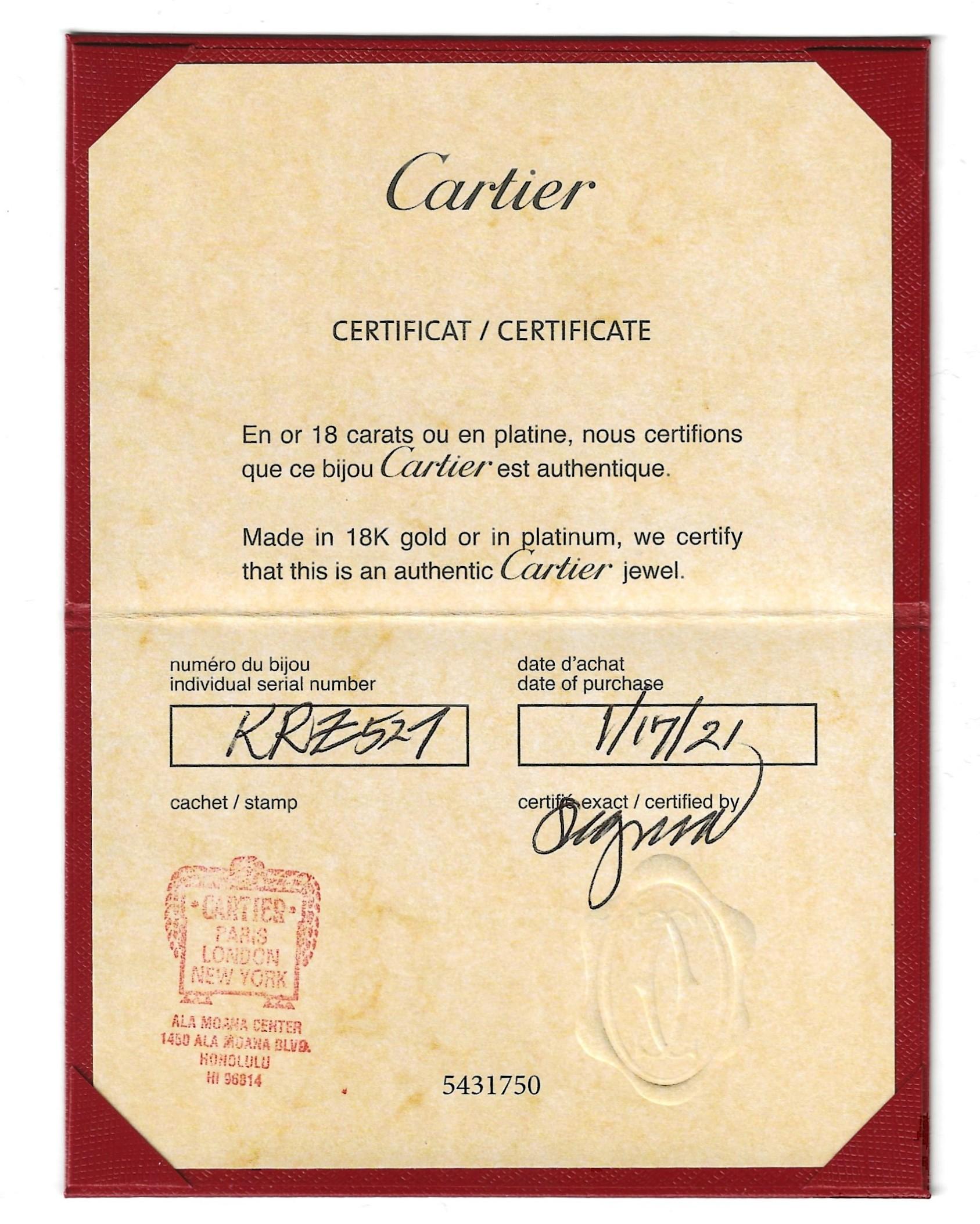 Cartier Juste un Clou Roségold-Armreif mit Scharnier und Diamanten im Angebot 8