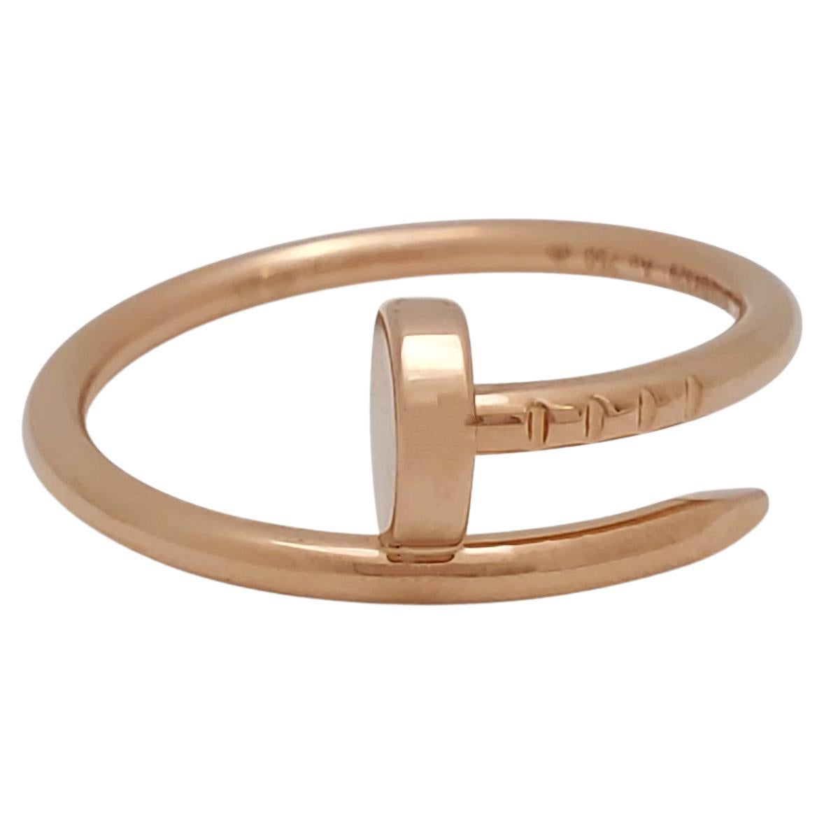 Cartier Juste un Clou Rose Gold Ring For Sale at 1stDibs