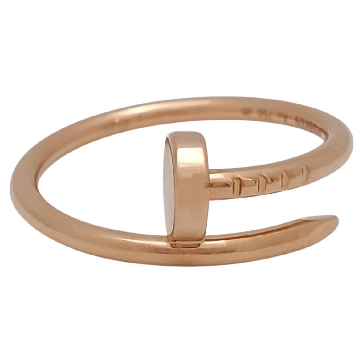 Cartier Juste un Clou Rose Gold Ring For Sale at 1stDibs cartier nail