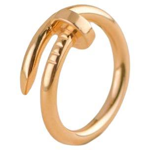 Cartier Juste Un Clou Rose Gold Ring Size 55 For Sale