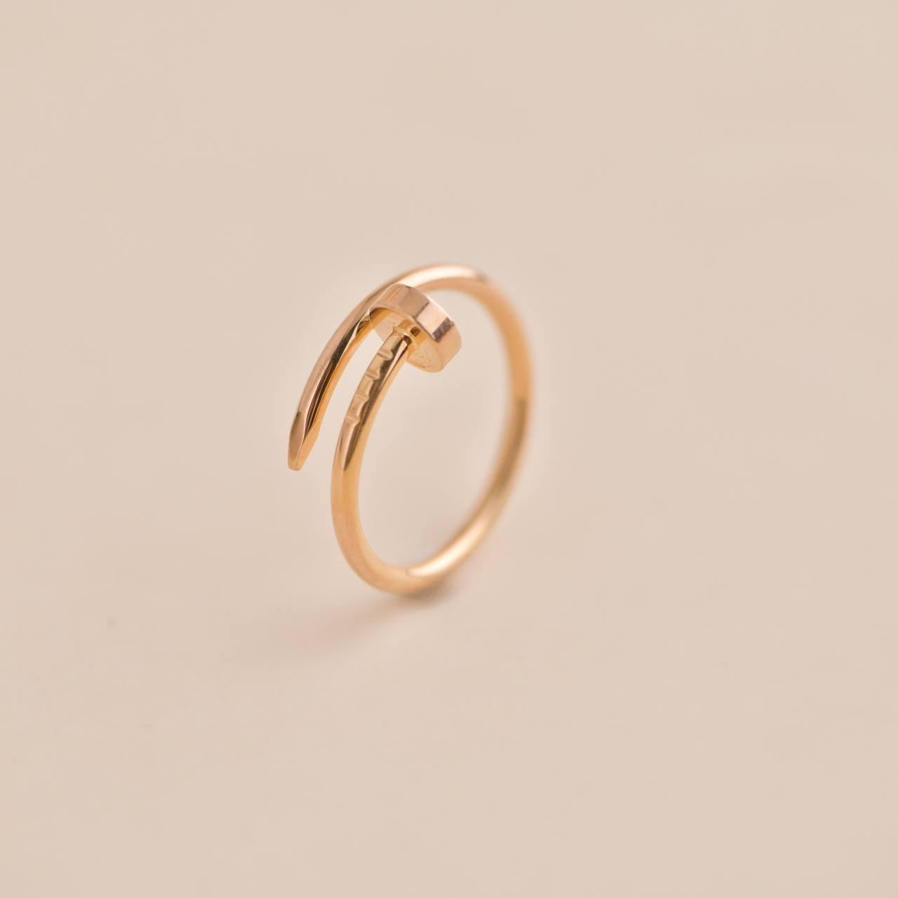 Women's or Men's Cartier Juste un Clou Rose Gold Ring Small Model Size 54