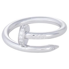 Used Cartier Juste un Clou Rose White and Diamond Ring