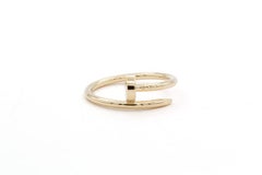 Cartier Juste Un Clou Small 18k Yellow Gold Ring With Box Size 53
