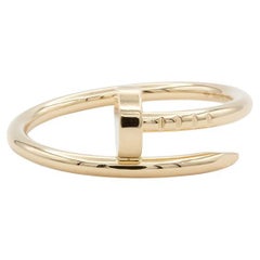 Cartier Juste Un Clou Small 18k Yellow Gold Ring With Box Size 53