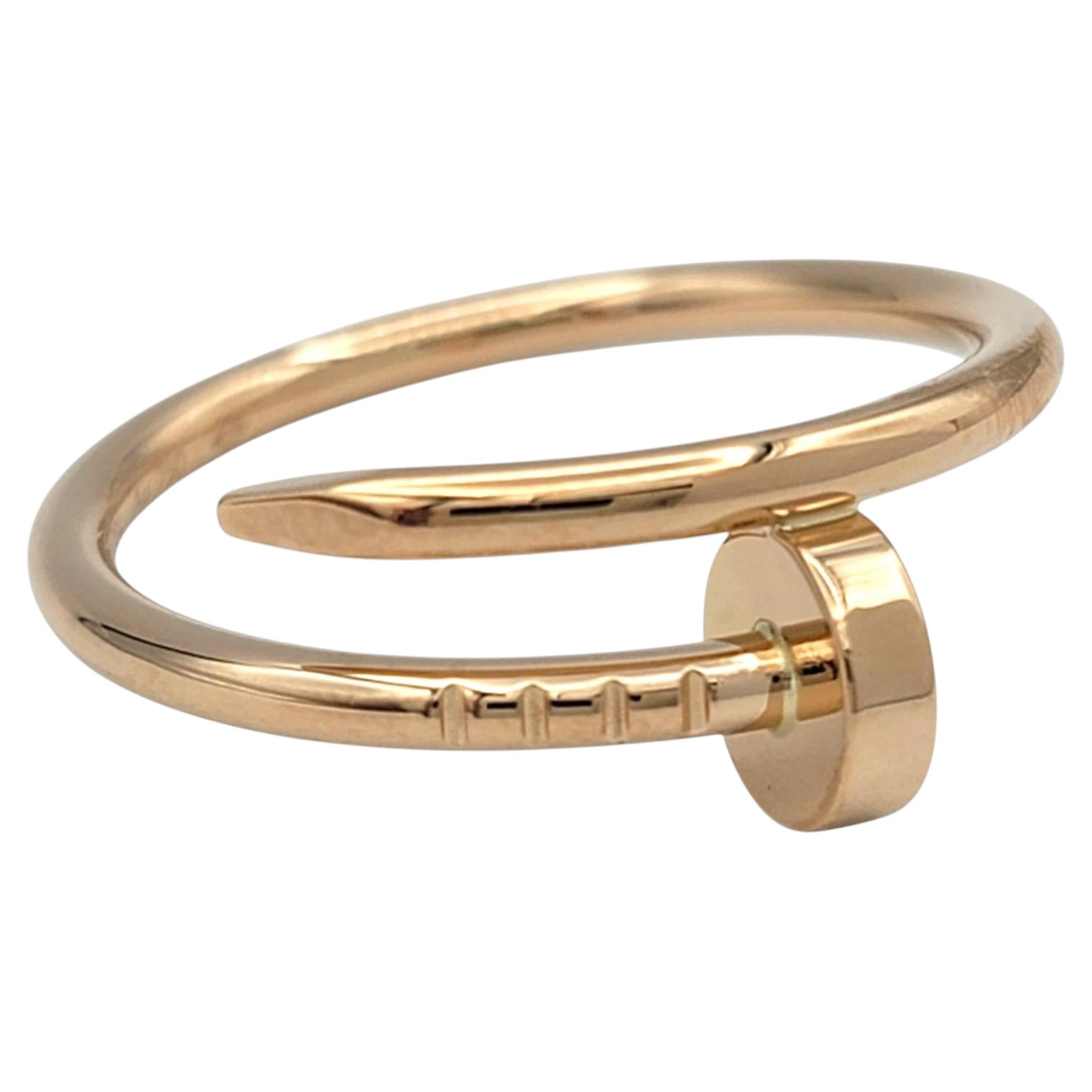 Cartier Juste Un Clou Ring, kleines Modell, aus 18 Karat Roségold, mit Schachtel