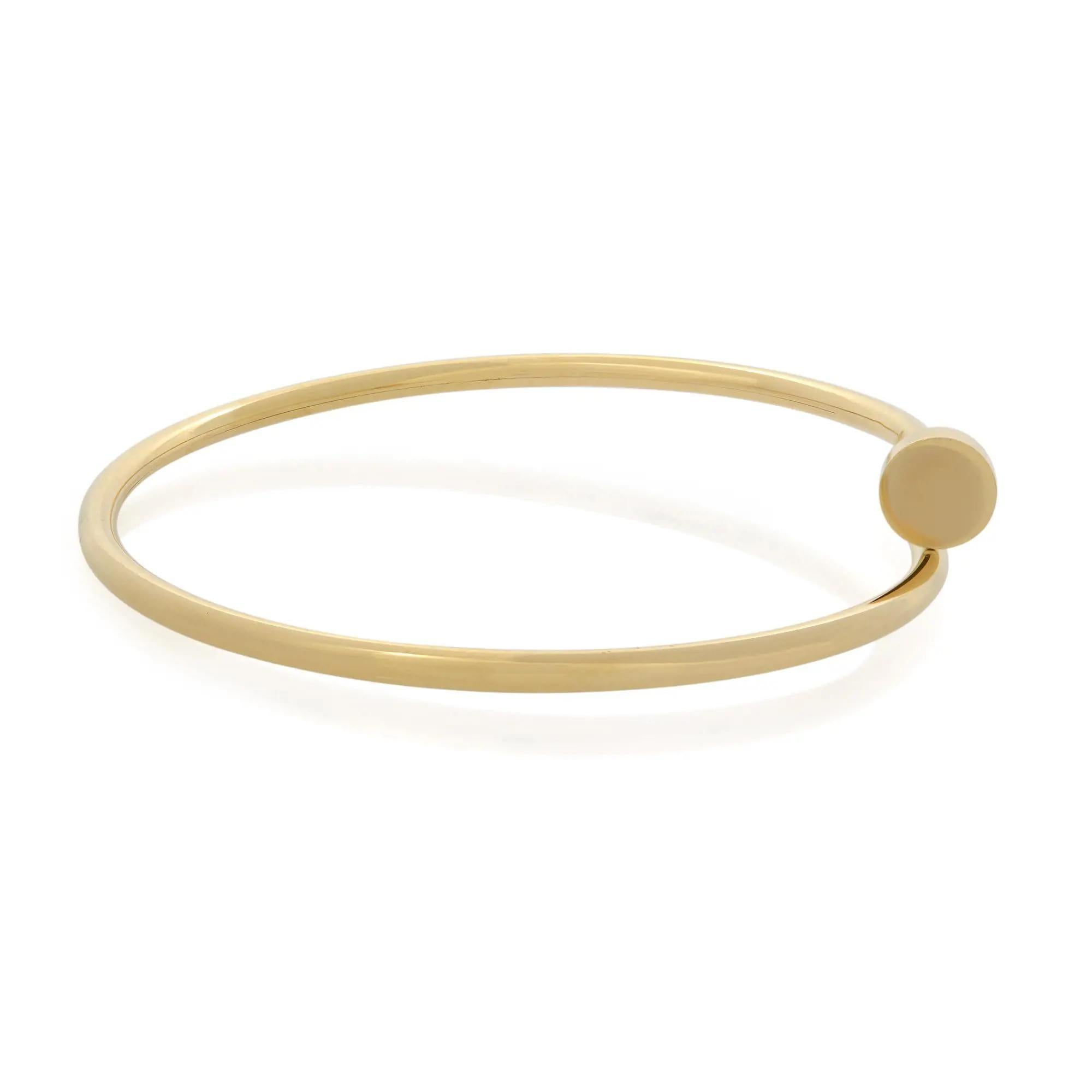Moderne Cartier Bracelet Juste Un Clou petit modèle en or jaune 18 carats