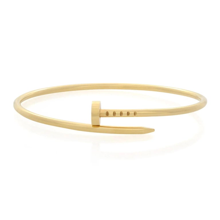 Cartier Juste Un Clou Small Model Gold Nail Bracelet Size 19 – Oak Gem