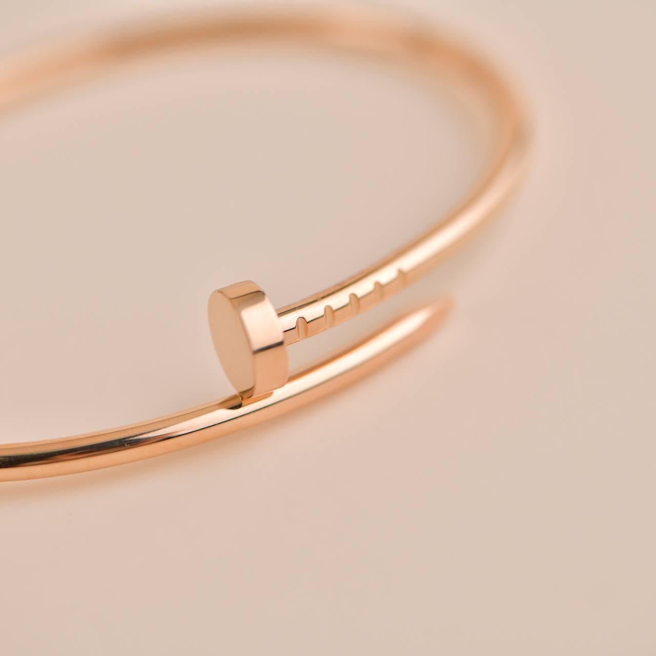 Cartier Juste un Clou Small Model Bracelet Rose Gold Size 16 2