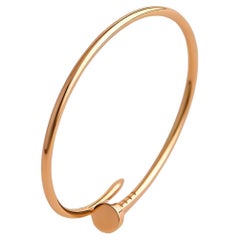 Cartier, petit bracelet modèle Juste un Clou en or rose, taille 18