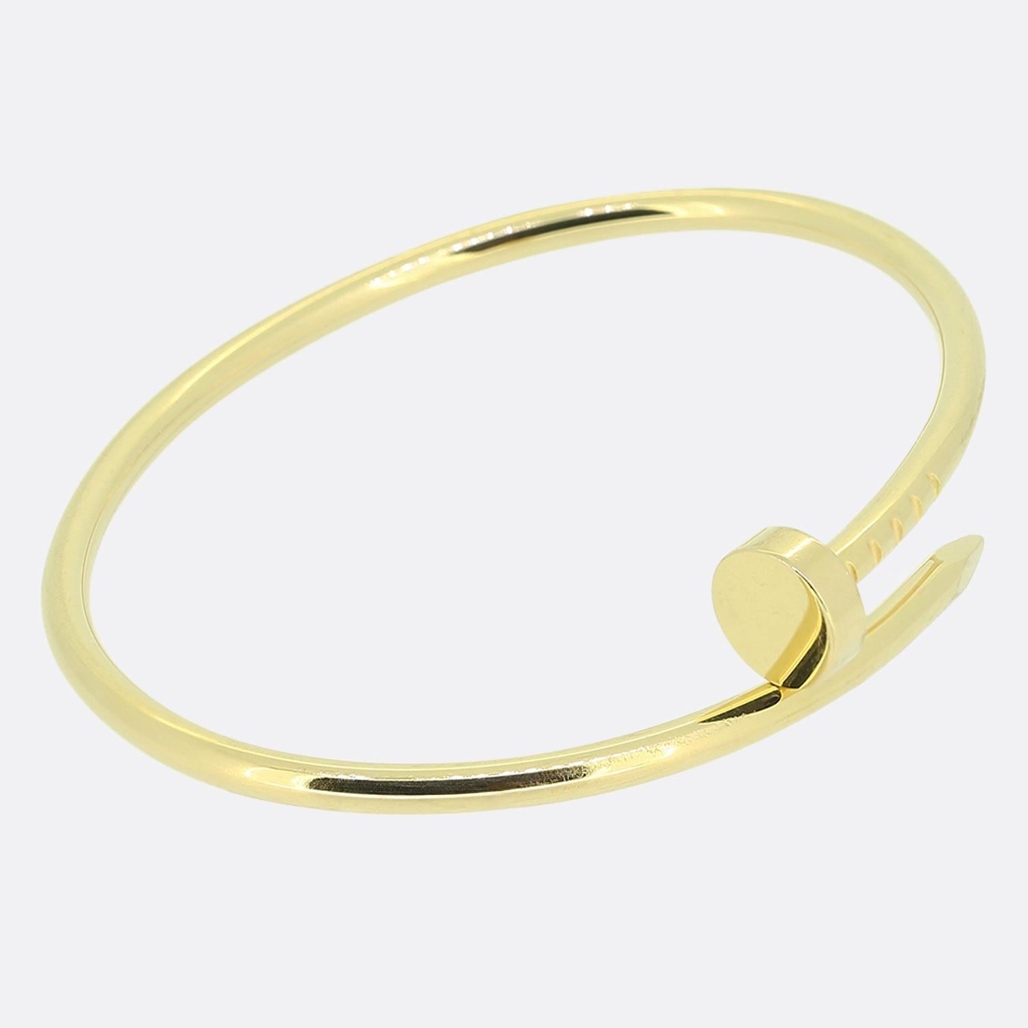 Cartier Juste un Clou Small Model Bracelet Size 14 In Excellent Condition In London, GB