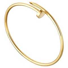 Used Cartier Juste un Clou Small Model Bracelet Yellow Gold Size 16