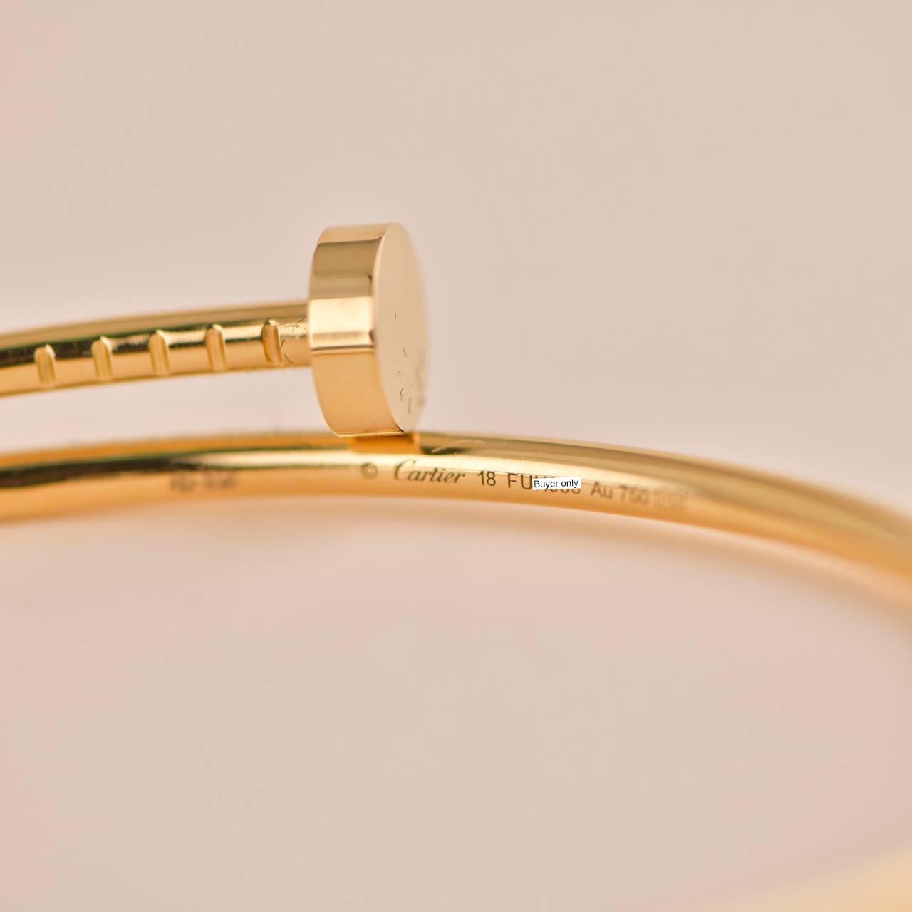 cartier juste un clou bracelet weight