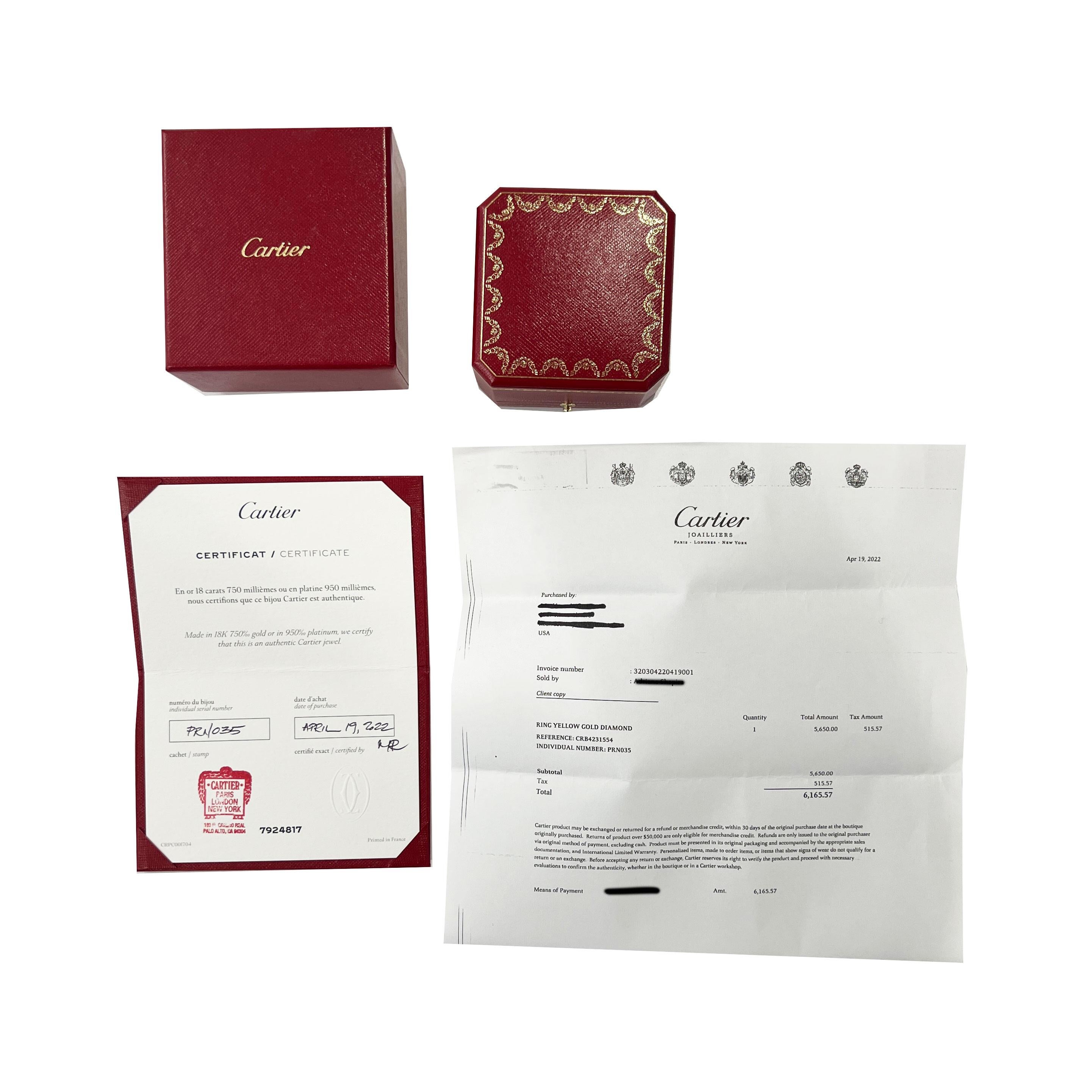 Cartier Juste Un Clou, Petit Modèle, Diamants (Or Jaune) en vente 1