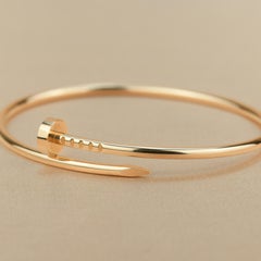Cartier JUSTE UN CLOU Thin Bracelet Rose Gold