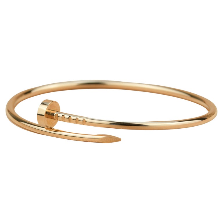 Cartier JUSTE UN CLOU Thin Bracelet Rose Gold at 1stDibs