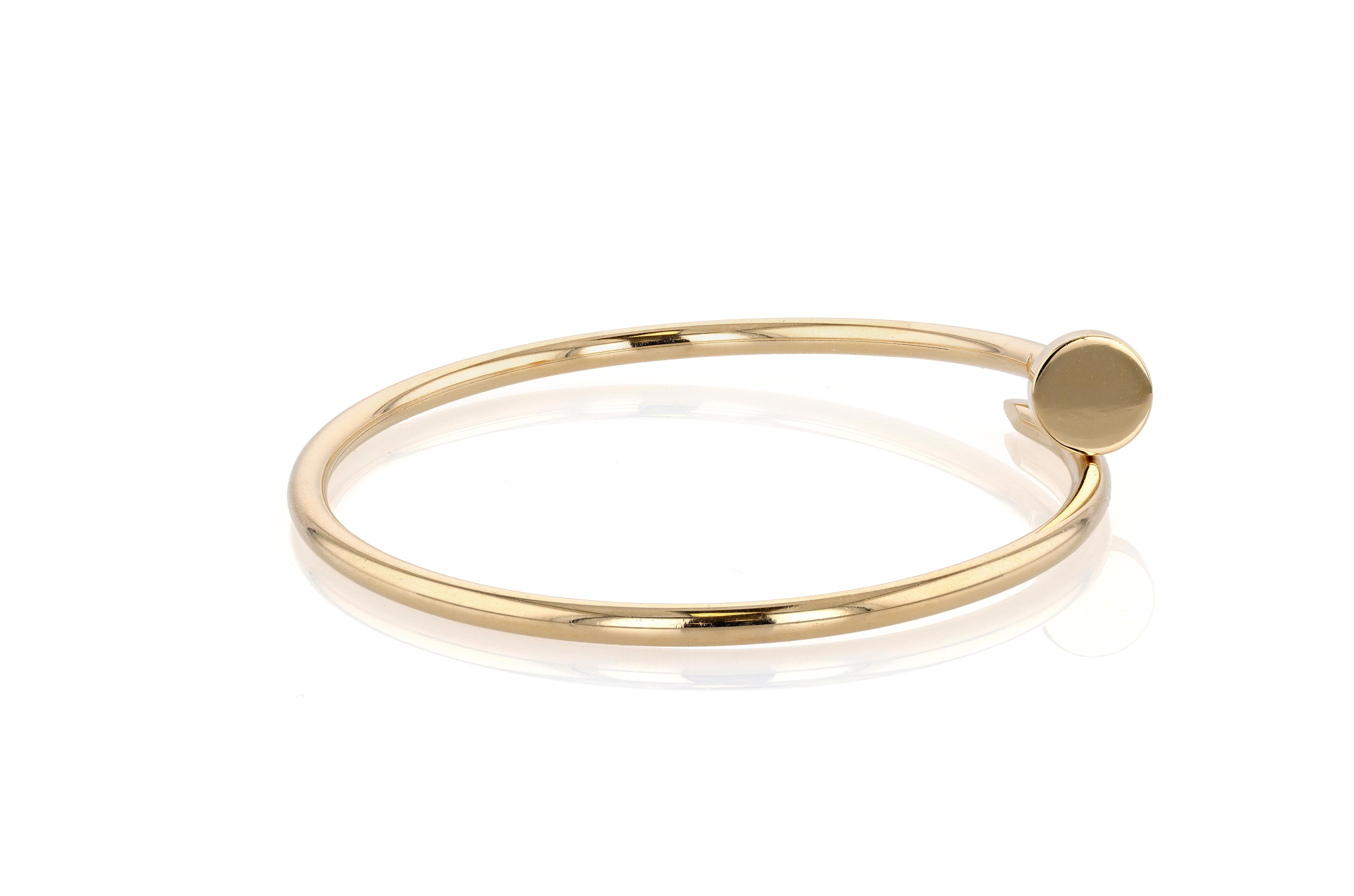 Cartier Juste Un Clou Modello Sottile in Oro Giallo In condizioni ottime in vendita a Princeton, NJ