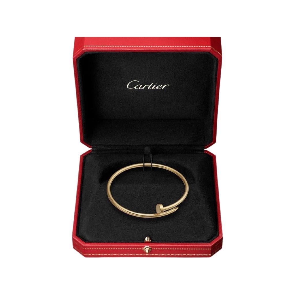 Cartier Juste Un Clou Thin Nail Bracelet, 18k Yellow Gold In Excellent Condition In Miami, FL