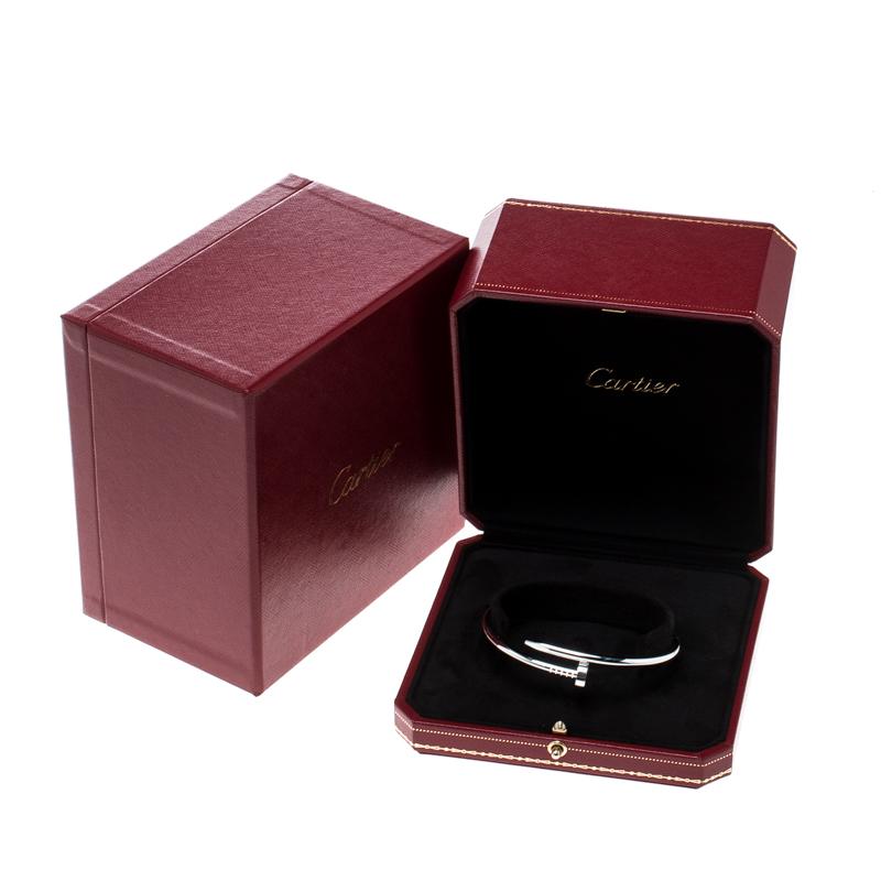 Cartier Juste Un Clou White Gold Bracelet 19CM In Good Condition In Dubai, Al Qouz 2