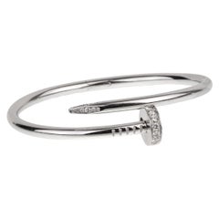 Cartier Juste Un Clou White Gold Diamond Bangle Bracelet