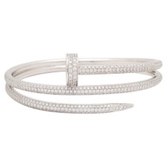 Cartier ''Juste un Clou'' White Gold Diamond Bracelet
